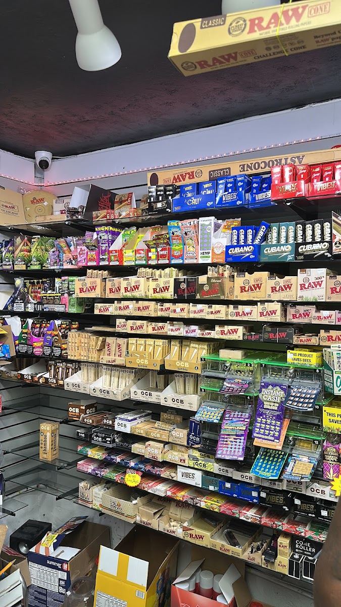 Wall of rolling papers and wraps